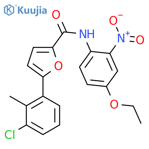 5-(3-CHLORO-2-METHYLPHENYL)-N-(4-ETHOXY-2-NITROPHENYL)FURAN-2-CARBOXAMIDE structure
