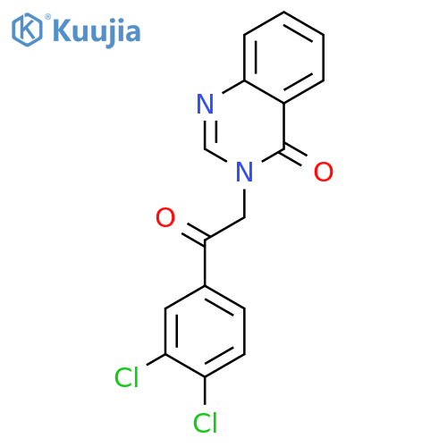 3-[2-(3,4-Dichloro-phenyl)-2-oxo-ethyl]-3H-quinazolin-4-one structure