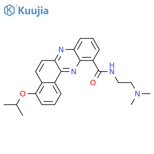 Benzo[a]phenazine-11-carboxamide, N-[2-(dimethylamino)ethyl]-4-(1-methylethoxy)- structure