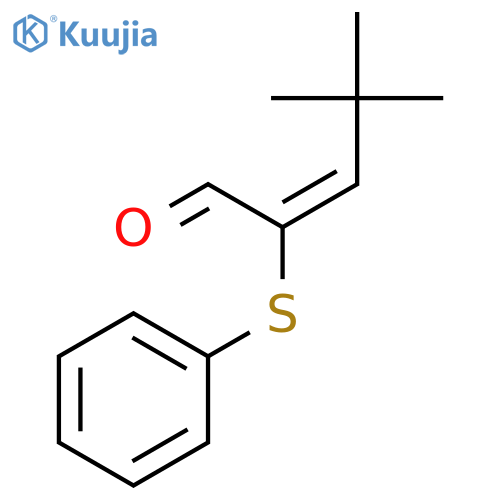 2-PENTENAL, 4,4-DIMETHYL-2-(PHENYLTHIO)-, (2E)- structure