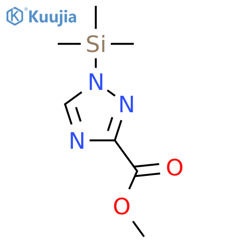 1H-1,2,4-TRIAZOLE-3-CARBOXYLIC ACID, 1-(TRIMETHYLSILYL)-, METHYL ESTER structure