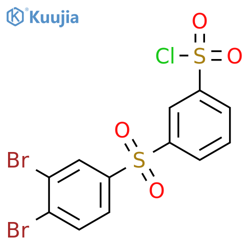 Benzenesulfonyl chloride, 3-[(3,4-dibromophenyl)sulfonyl]- structure