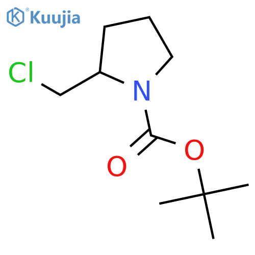 tert-butyl (2S)-2-(chloromethyl)pyrrolidine-1-carboxylate structure