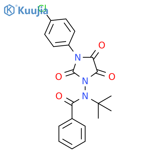 Benzamide, N-[3-(4-chlorophenyl)-2,4,5-trioxo-1-imidazolidinyl]-N-(1,1-dimethylethyl)- structure