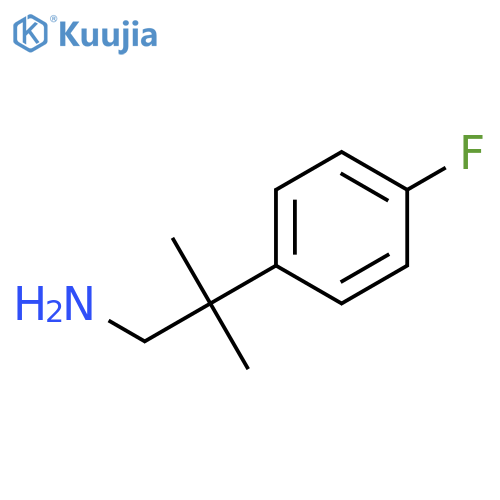 2-(4-Fluorophenyl)-2-methylpropan-1-amine structure
