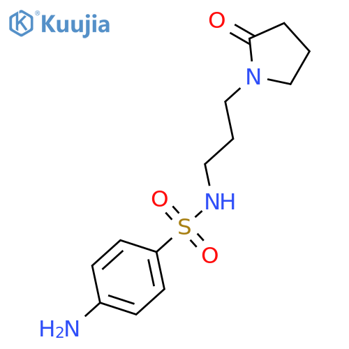 BENZENESULFONAMIDE, 4-AMINO-N-[3-(2-OXO-1-PYRROLIDINYL)PROPYL]- structure