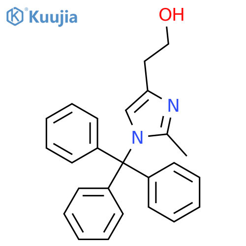 1H-IMIDAZOLE-4-ETHANOL, 2-METHYL-1-(TRIPHENYLMETHYL)- structure
