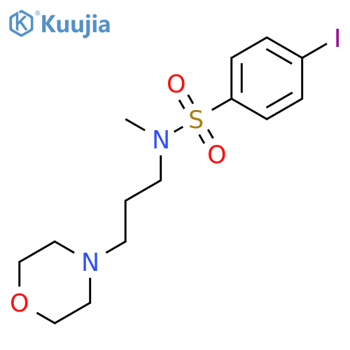 BENZENESULFONAMIDE, 4-IODO-N-METHYL-N-[3-(4-MORPHOLINYL)PROPYL]- structure