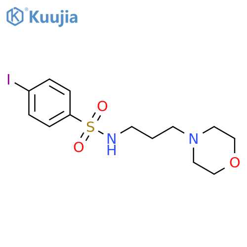 BENZENESULFONAMIDE, 4-IODO-N-[3-(4-MORPHOLINYL)PROPYL]- structure