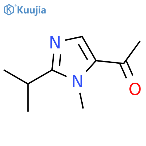 1-methyl-2-isopropyl-5-acetylimidazole structure