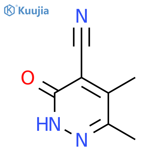 5,6-dimethyl-3-oxo-2,3-dihydropyridazine-4-carbonitrile structure