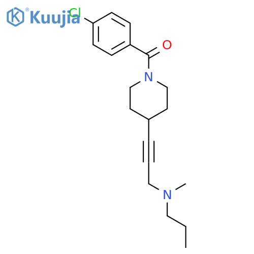 PIPERIDINE, 1-(4-CHLOROBENZOYL)-4-[3-(METHYLPROPYLAMINO)-1-PROPYNYL]- structure