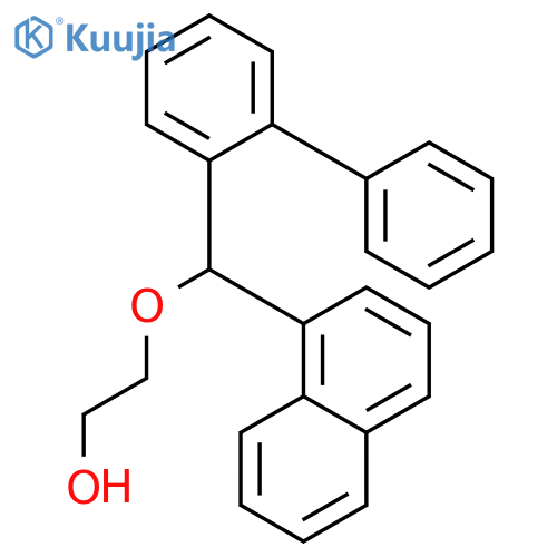 ETHANOL, 2-([1,1'-BIPHENYL]-2-YL-1-NAPHTHALENYLMETHOXY)-, (+)- structure