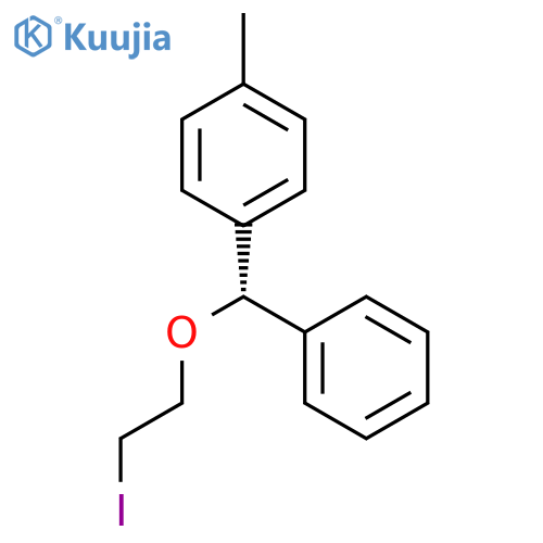 BENZENE, 1-[(S)-(2-IODOETHOXY)PHENYLMETHYL]-4-METHYL- structure