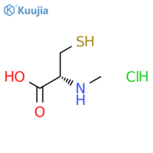 2-(methylamino)-3-sulfanylpropanoic acid hydrochloride structure
