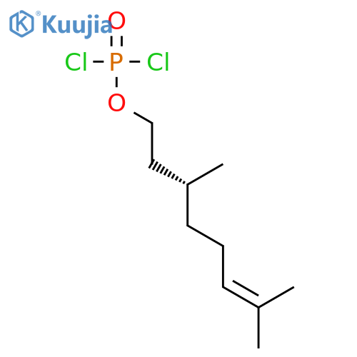 PHOSPHORODICHLORIDIC ACID, (3R)-3,7-DIMETHYL-6-OCTENYL ESTER structure