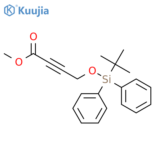 2-Butynoic acid, 4-[[(1,1-dimethylethyl)diphenylsilyl]oxy]-, methyl ester structure