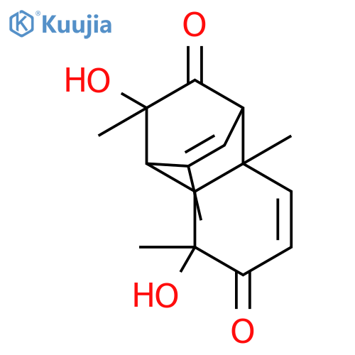 1,4-Ethanonaphthalene-6,10(4H)-dione, 1,4a,5,8a-tetrahydro-5,9-dihydroxy-3,5,8a,9-tetramethyl- structure