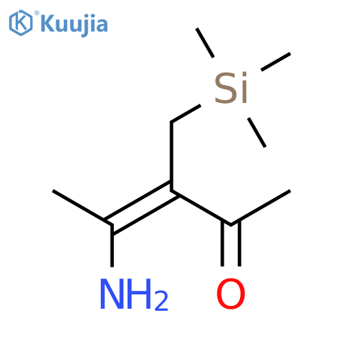 3-Penten-2-one, 4-amino-3-[(trimethylsilyl)methyl]- structure