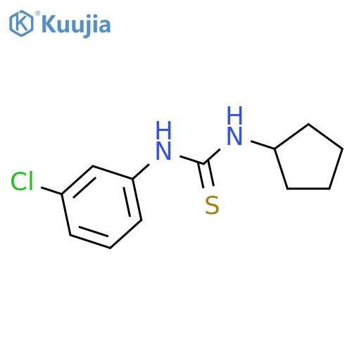 1-(3-chlorophenyl)-3-cyclopentylthiourea structure