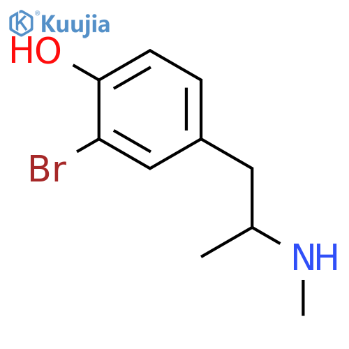 PHENOL, 2-BROMO-4-[2-(METHYLAMINO)PROPYL]- structure