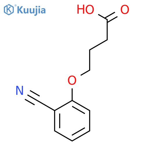 BUTANOIC ACID, 4-(2-CYANOPHENOXY)- structure