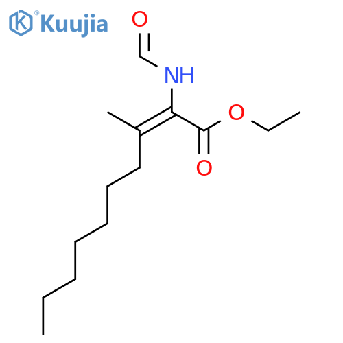 Ethyl 2-formamido-3-methyldec-2-enoate structure