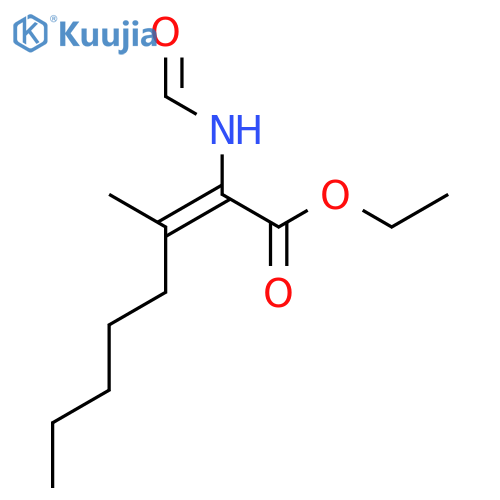 2-OCTENOIC ACID, 2-(FORMYLAMINO)-3-METHYL-, ETHYL ESTER structure