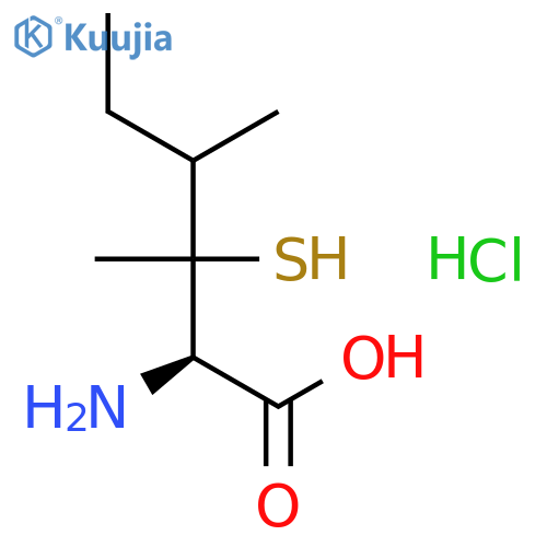 NORLEUCINE, 3-MERCAPTO-3,4-DIMETHYL-, HYDROCHLORIDE structure