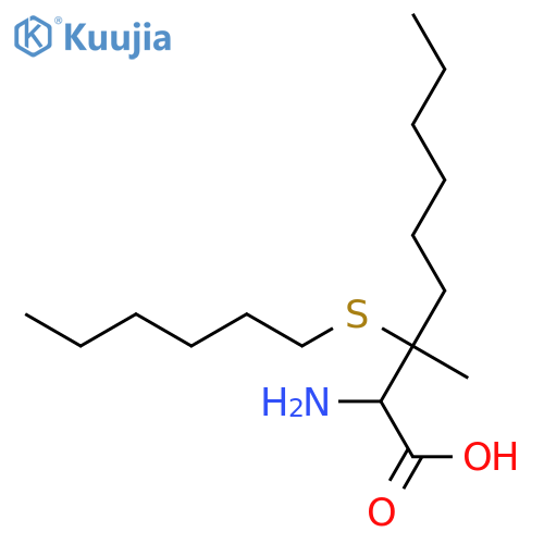 Nonanoic acid, 2-amino-3-(hexylthio)-3-methyl- structure