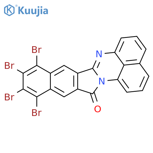 14H-BENZO[M]PHTHALOPERIN-14-ONE, 9,10,11,12-TETRABROMO- structure