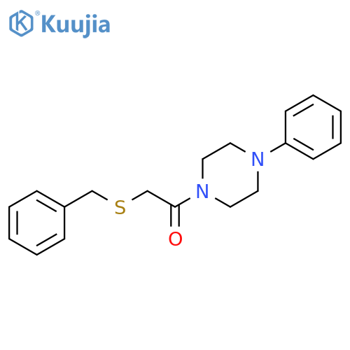 2-(benzylsulfanyl)-1-(4-phenylpiperazin-1-yl)ethan-1-one structure