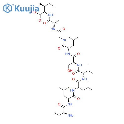 L-ISOLEUCINE, L-VALYL-L-LEUCYL-L-LEUCYL-L-VALYL-L-SERYL-L-LEUCYLGLYCYL-L-ALANYL- structure