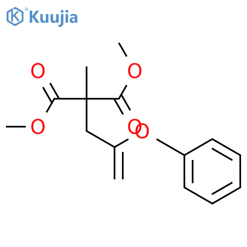 Propanedioic acid, methyl(2-phenoxy-2-propenyl)-, dimethyl ester structure