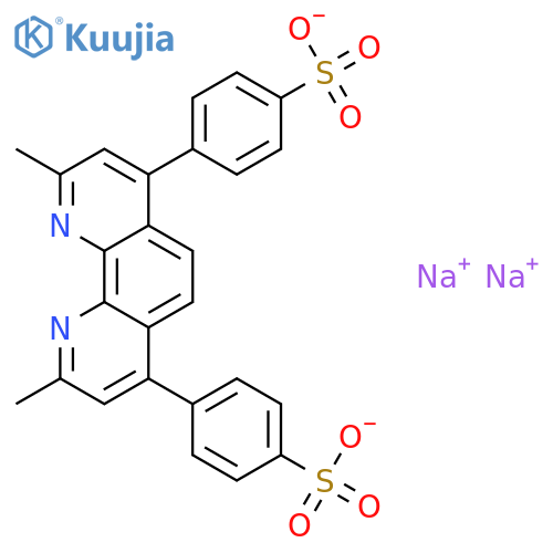 Sodium 4,4'-(2,9-dimethyl-1,10-phenanthroline-4,7-diyl)dibenzenesulfonate structure