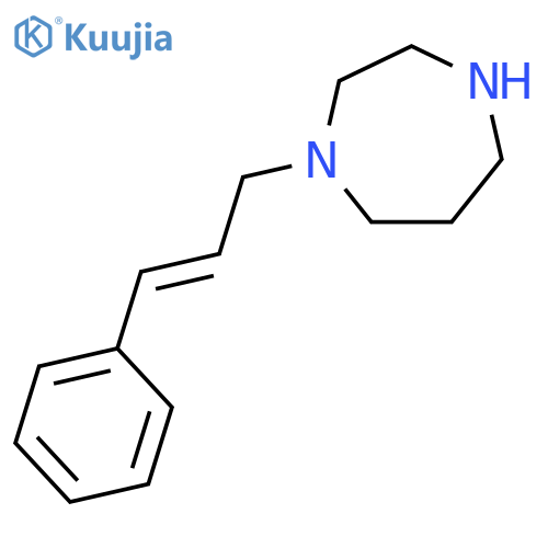 1H-1,4-DIAZEPINE, HEXAHYDRO-1-(3-PHENYL-2-PROPENYL)- structure