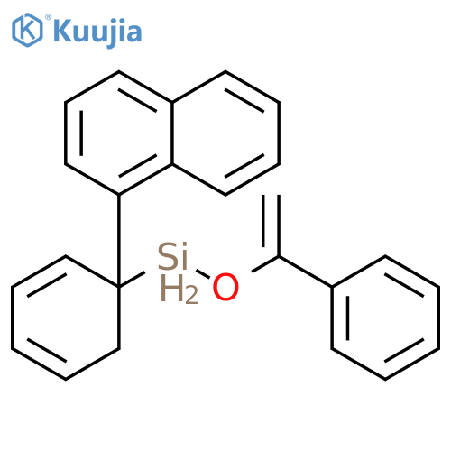 Silane, 1-naphthalenylphenyl[(1-phenylethenyl)oxy]- structure