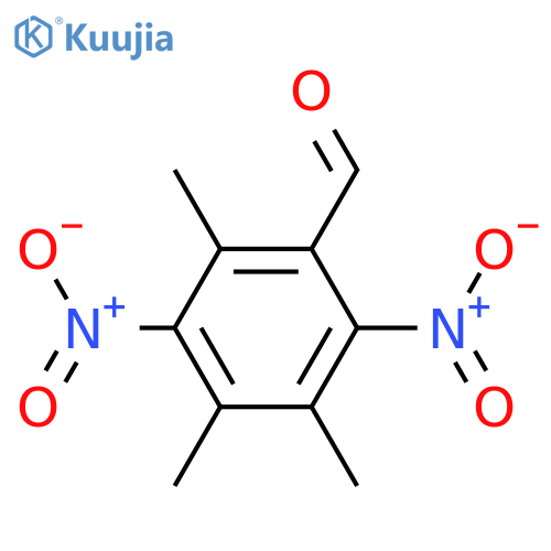 2,4,5-Trimethyl-3,6-dinitrobenzaldehyde structure