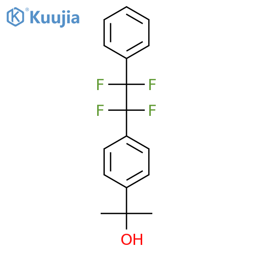 2-(4-(1,1,2,2-Tetrafluoro-2-phenylethyl)phenyl)propan-2-OL structure