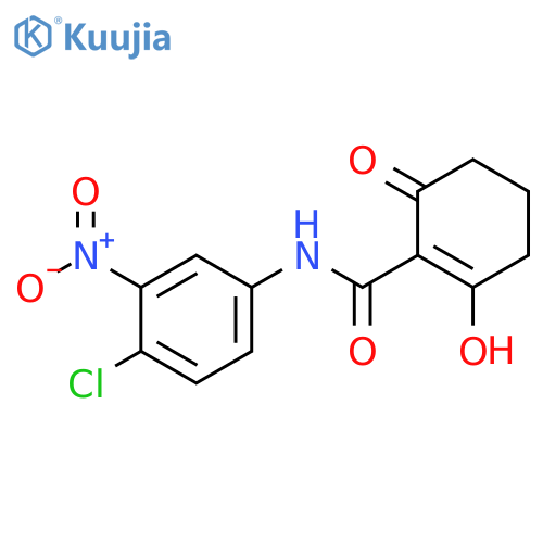 1-Cyclohexene-1-carboxamide, N-(4-chloro-3-nitrophenyl)-2-hydroxy-6-oxo- structure