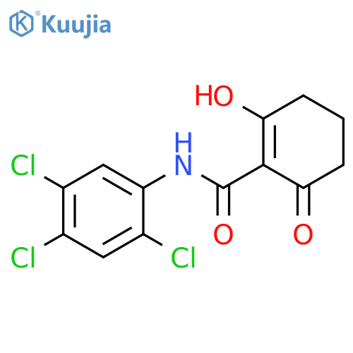 1-Cyclohexene-1-carboxamide, 2-hydroxy-6-oxo-N-(2,4,5-trichlorophenyl)- structure