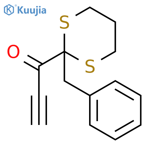 2-Propyn-1-one, 1-[2-(phenylmethyl)-1,3-dithian-2-yl]- structure