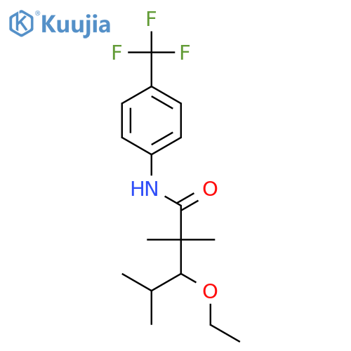Pentanamide, 3-ethoxy-2,2,4-trimethyl-N-[4-(trifluoromethyl)phenyl]- structure
