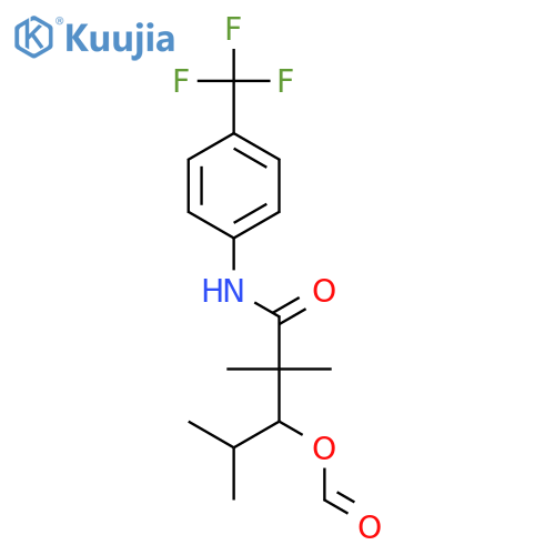 Pentanamide, 3-(formyloxy)-2,2,4-trimethyl-N-[4-(trifluoromethyl)phenyl]- structure