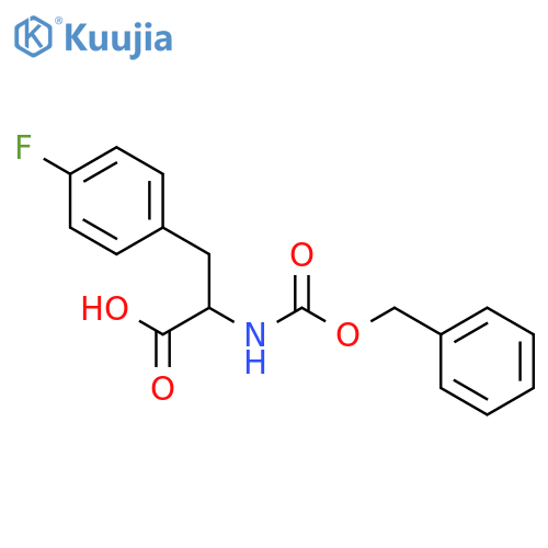 2-{(benzyloxy)carbonylamino}-3-(4-fluorophenyl)propanoic acid structure