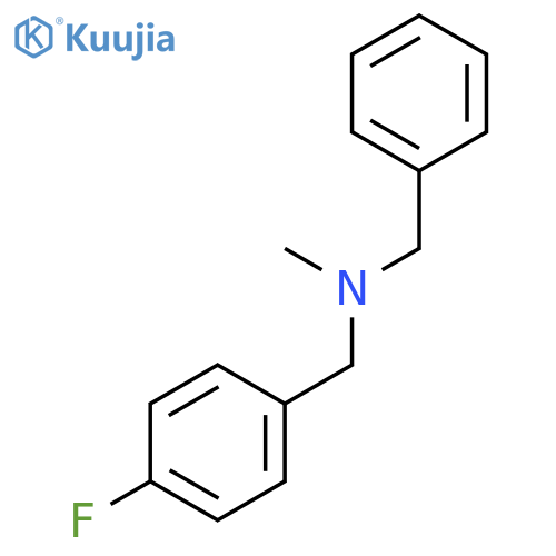 N-Benzyl-1-(4-fluorophenyl)-N-methylmethanamine structure