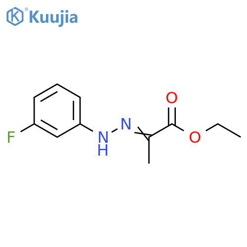 Propanoic acid, 2-[(3-fluorophenyl)hydrazono]-, ethyl ester structure
