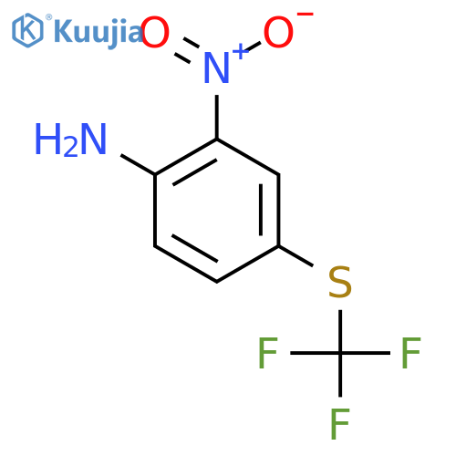 2-Nitro-4-(trifluoromethylthio)aniline structure