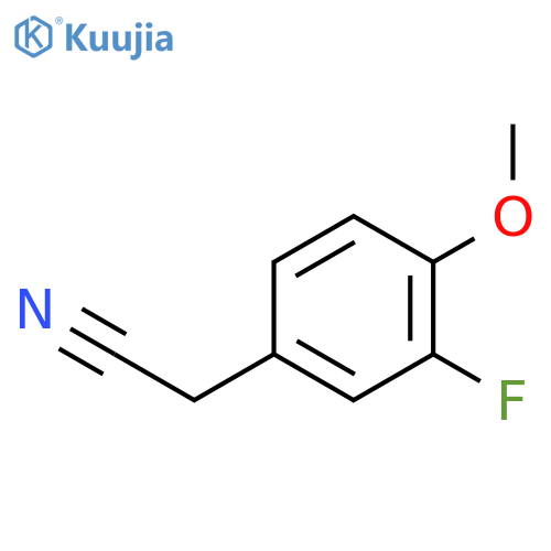 3-Fluoro-4-methoxyphenylacetonitrile structure