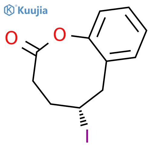 2H-1-Benzoxocin-2-one, 3,4,5,6-tetrahydro-5-iodo-, (5R)- structure